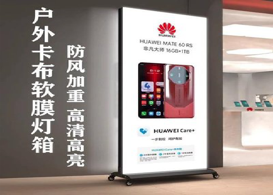 汝阳户外防水灯箱的应用特点及适用范围。