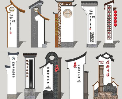 汝阳美丽乡村标识标牌有哪些分类？